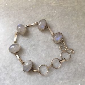 Vintage Moonstone Chain Bracelet